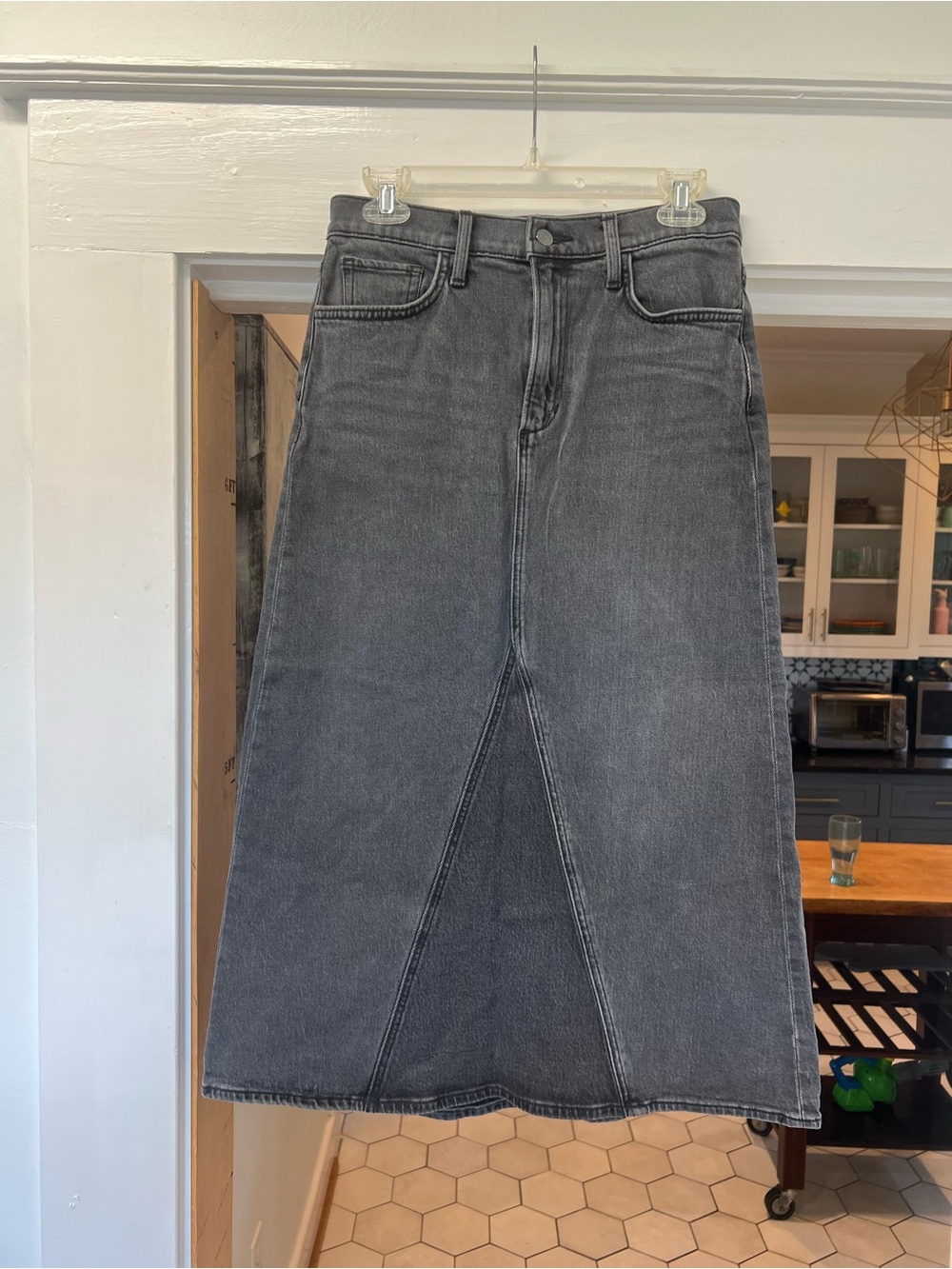 Joe’s Jeans High-Rise Black Denim Skirt